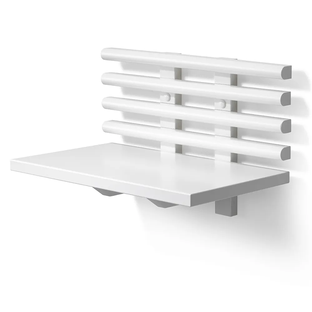 Zana Yöpöytä Valkoinen lakattu koivu