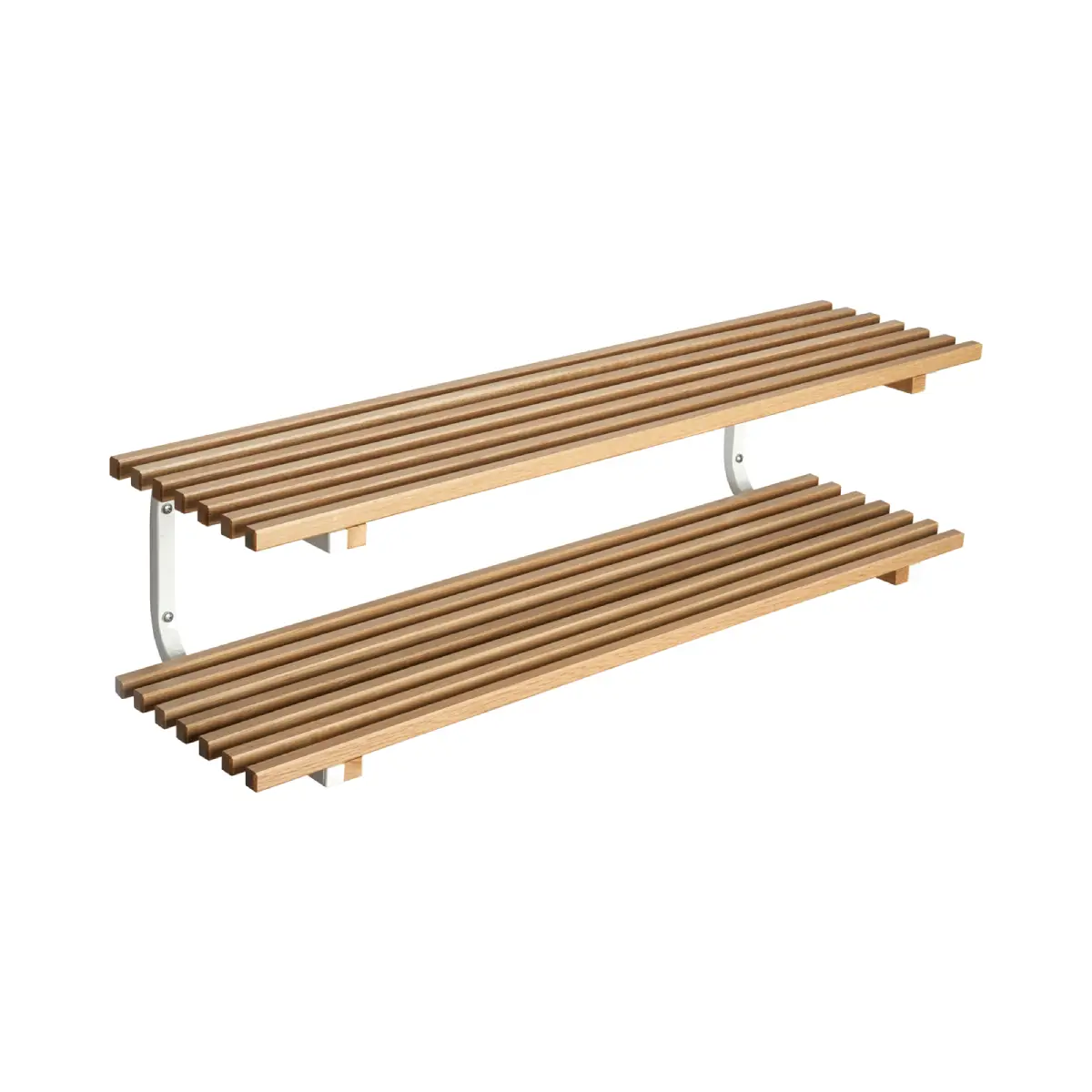 Essem Design, Sara Kenkähylly vägghängd 100 cm Tammi Valkoinen