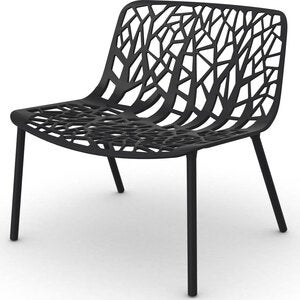 Forest loungenojatuoli Black 