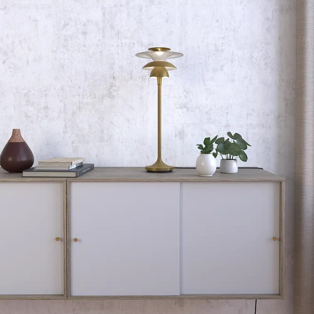 Picasso pöytävalaisin 460 mm Antikmässing