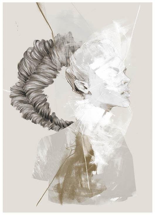 Anna Bülow poster Noise 2 50x70 cm sign/numrerat