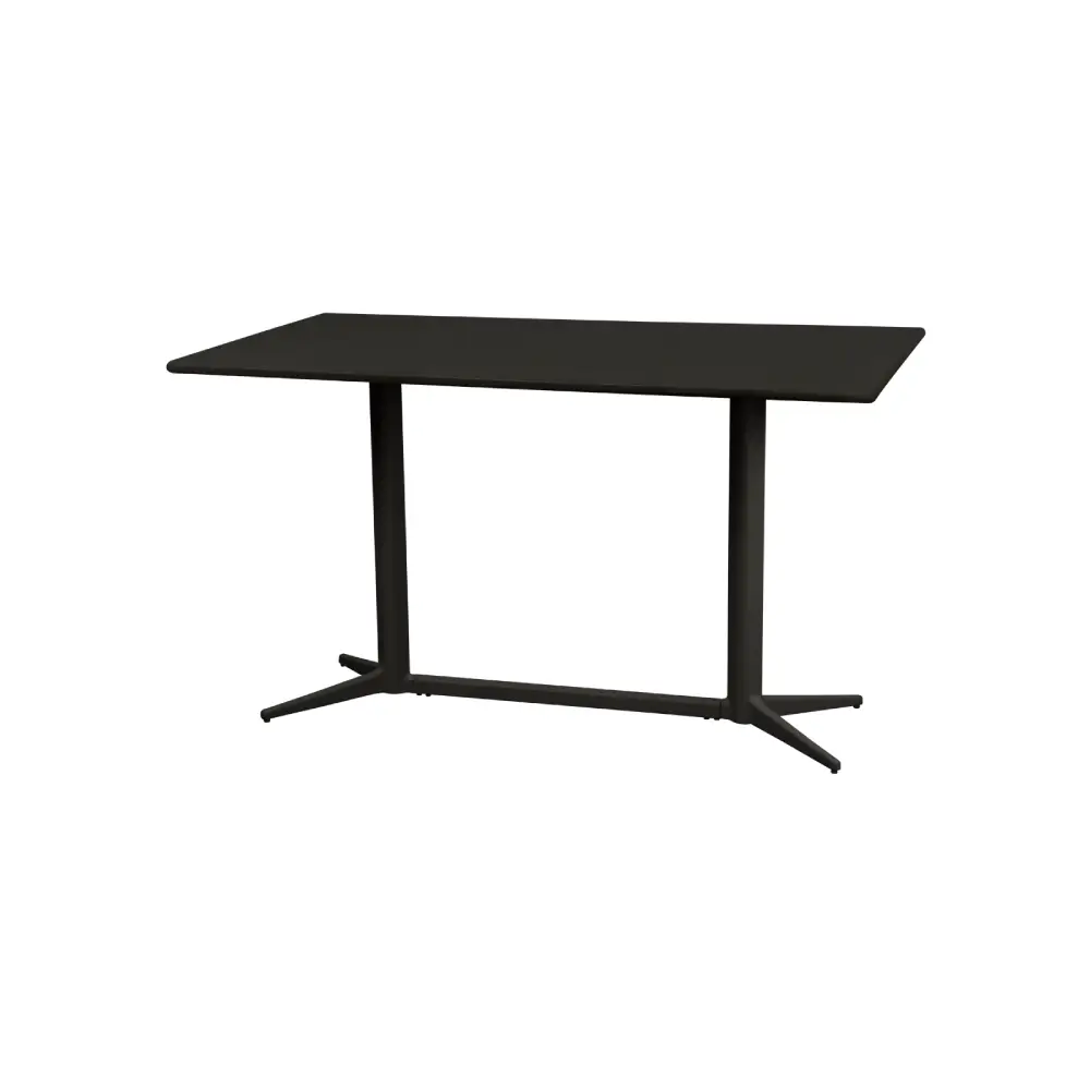  Pöytälevy 130x75 cm Lava harmaa, alumiini