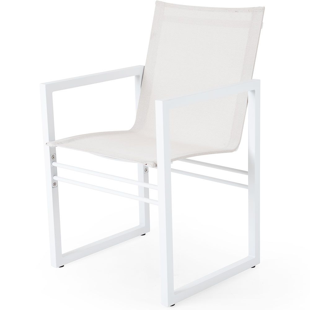 Vevi käsinojallinen tuoli valkoinen/valkoinen Brafab