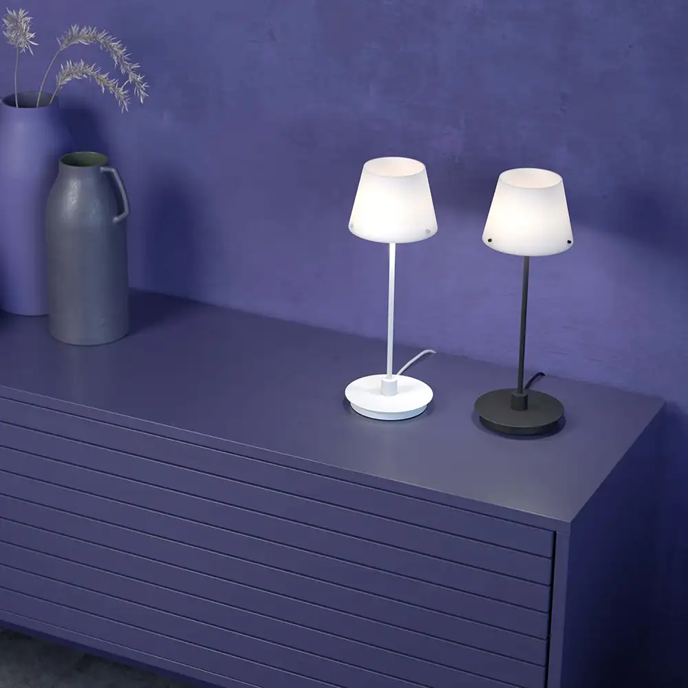 Gil il Grande pöytävalaisin valkoinen G9