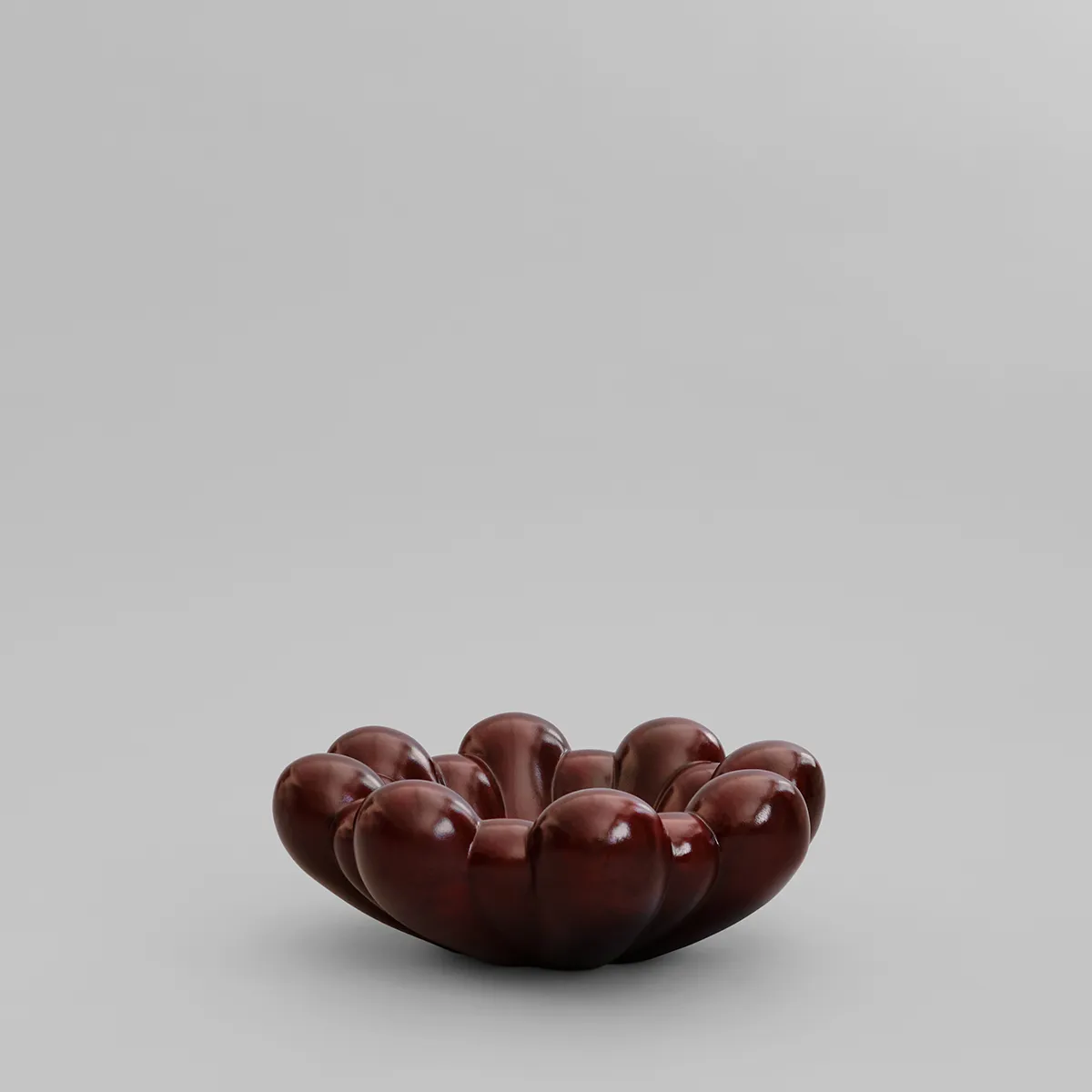 Käsintehty koristekulho Bloom Maroon Ø 44 cm