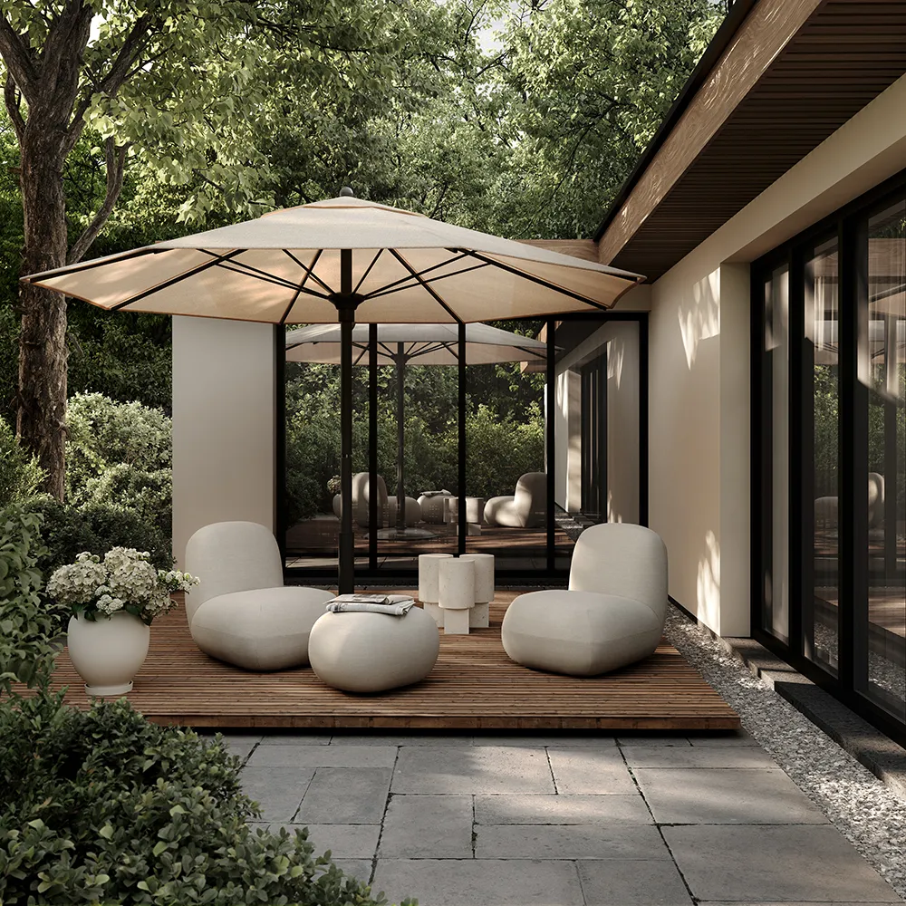 Toe nojatuoli Flat - Warm Ash