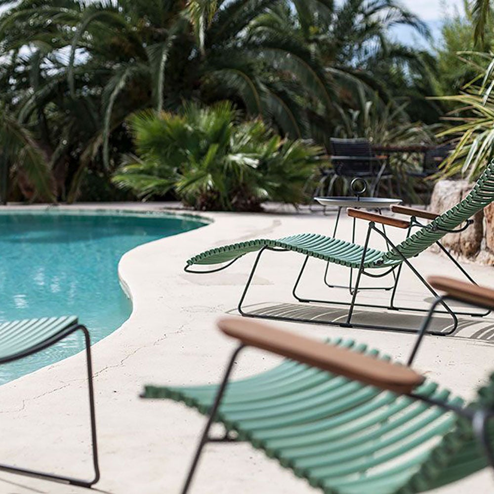 Click lounge-nojatuoli hiekka lamella bambu