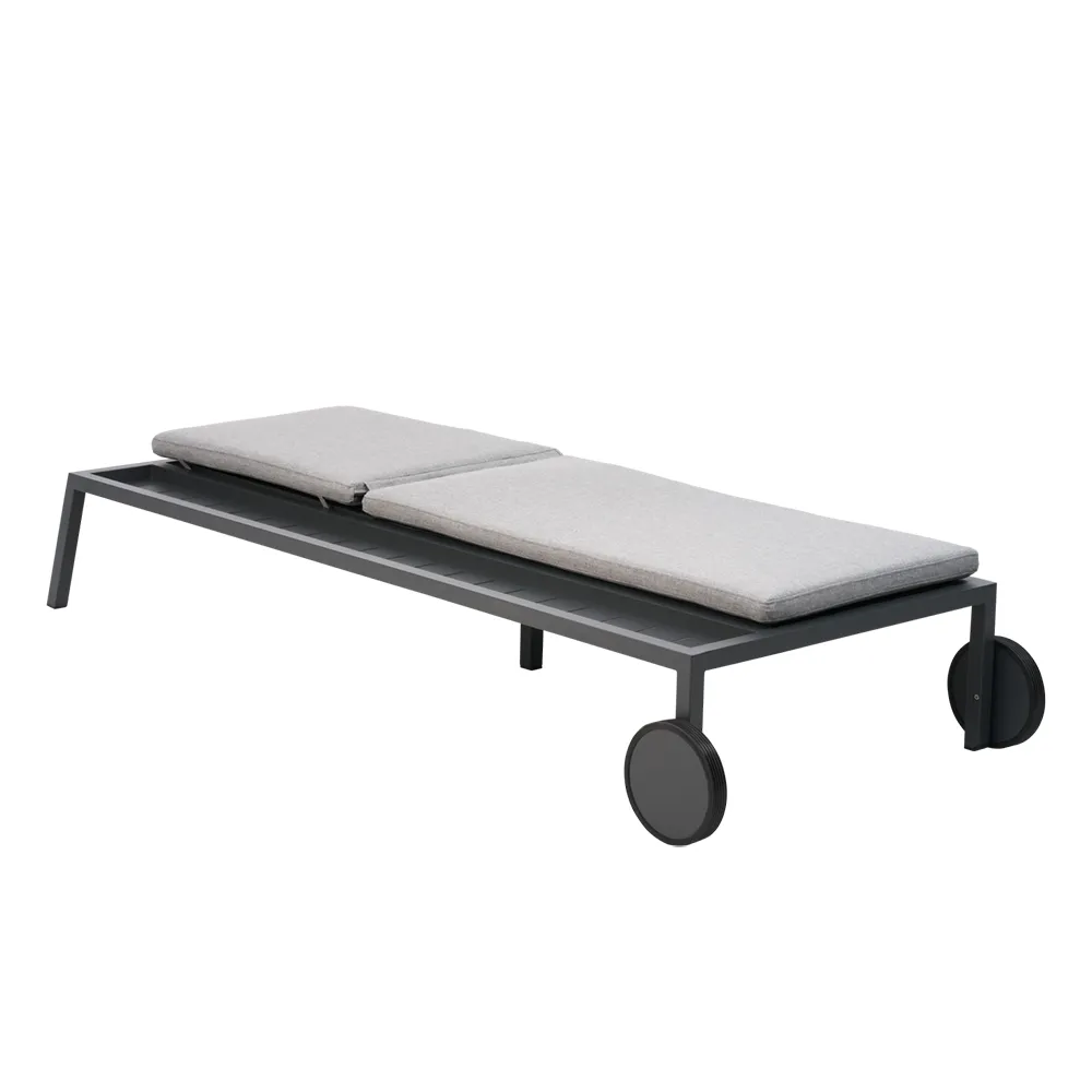 2-pakkus Samvaro aurinkotuoli antrasiitti Pearl Grey