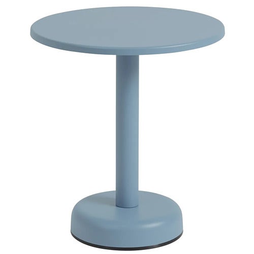 Linear Steel Sohvapöytä Ø42 cm Pale Blue