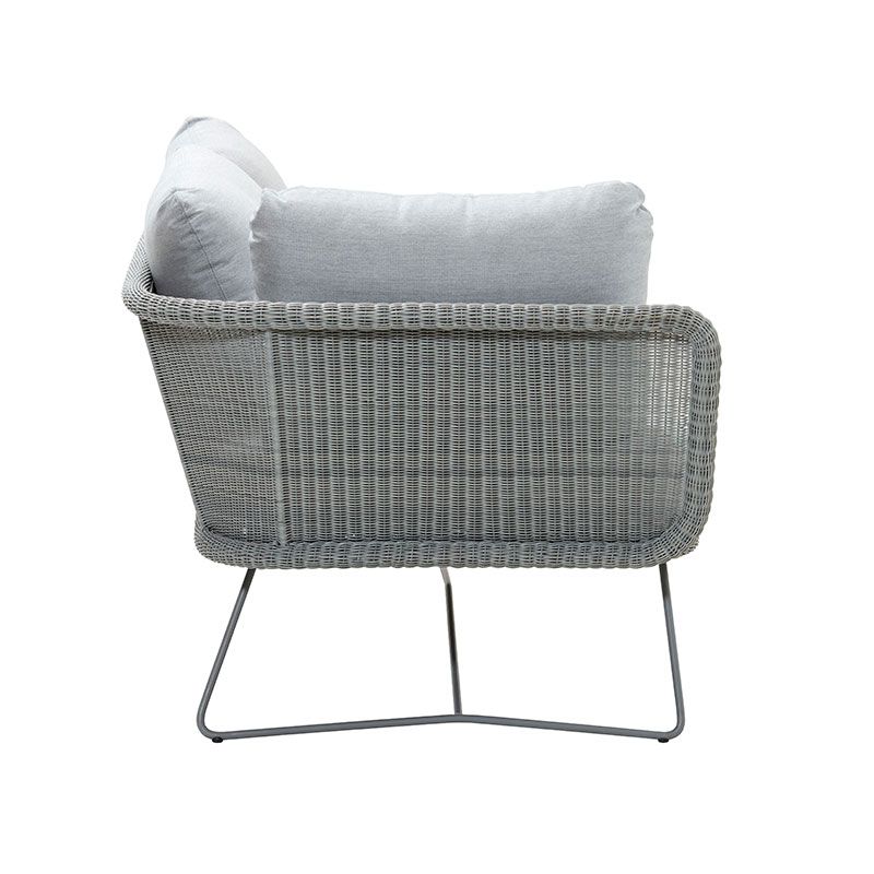 Horizon 2-sits sohva oikea vaaleanharmaa