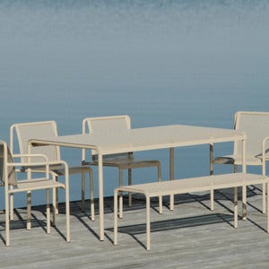 Dapple Ruokapöytä 160x90 cm Cashmere