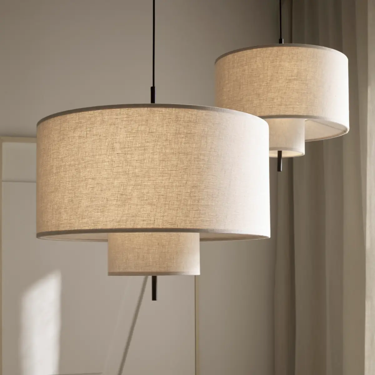Margin Riippuvalaisin Ø50 Beige Kangas