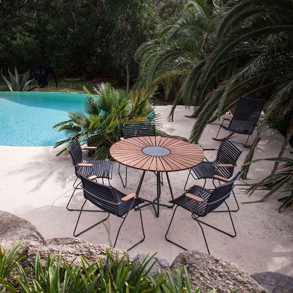 Click käsinojallinen tuoli hiekka/bambu