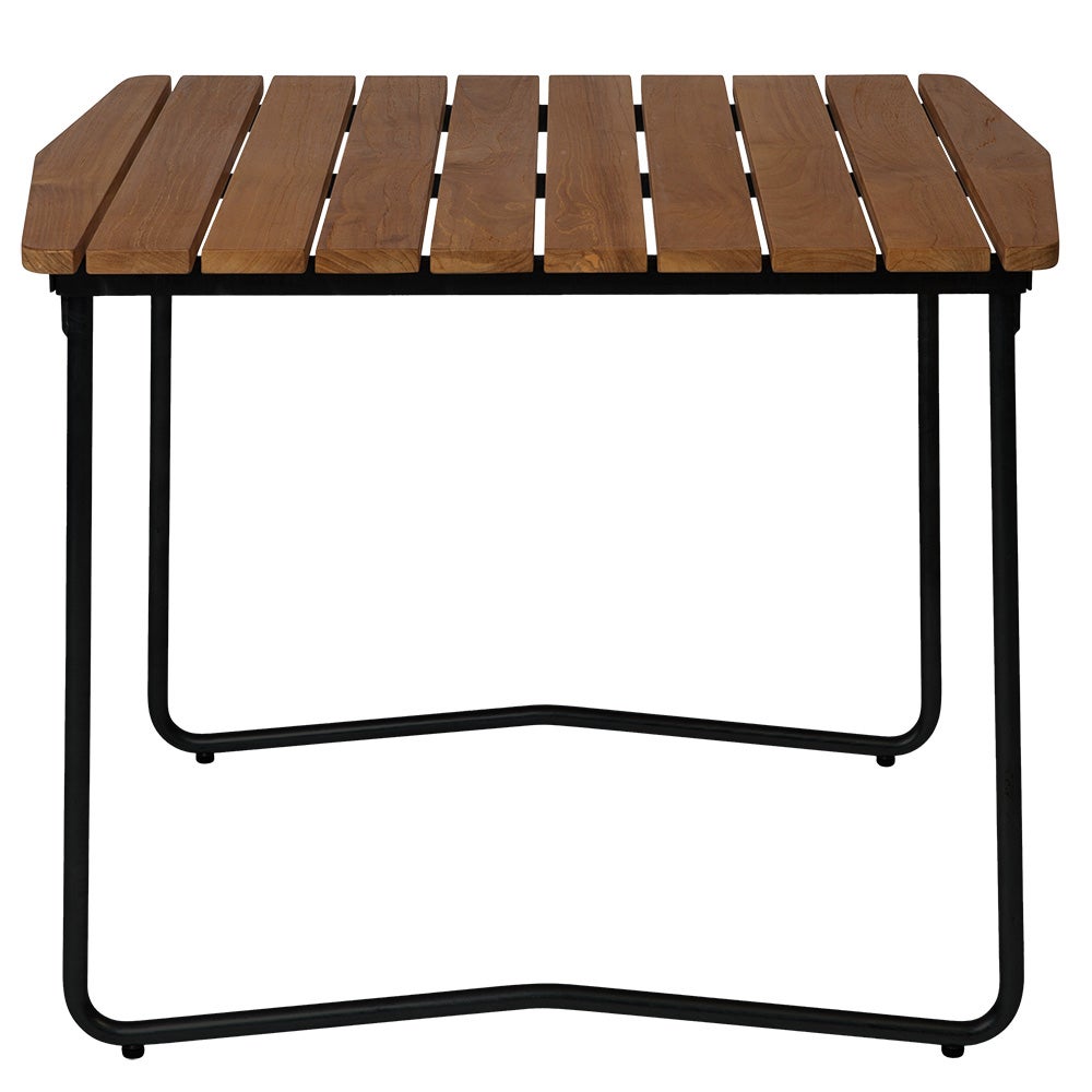 Pöytä B31 84 Käsittelemätön teak / musta runko