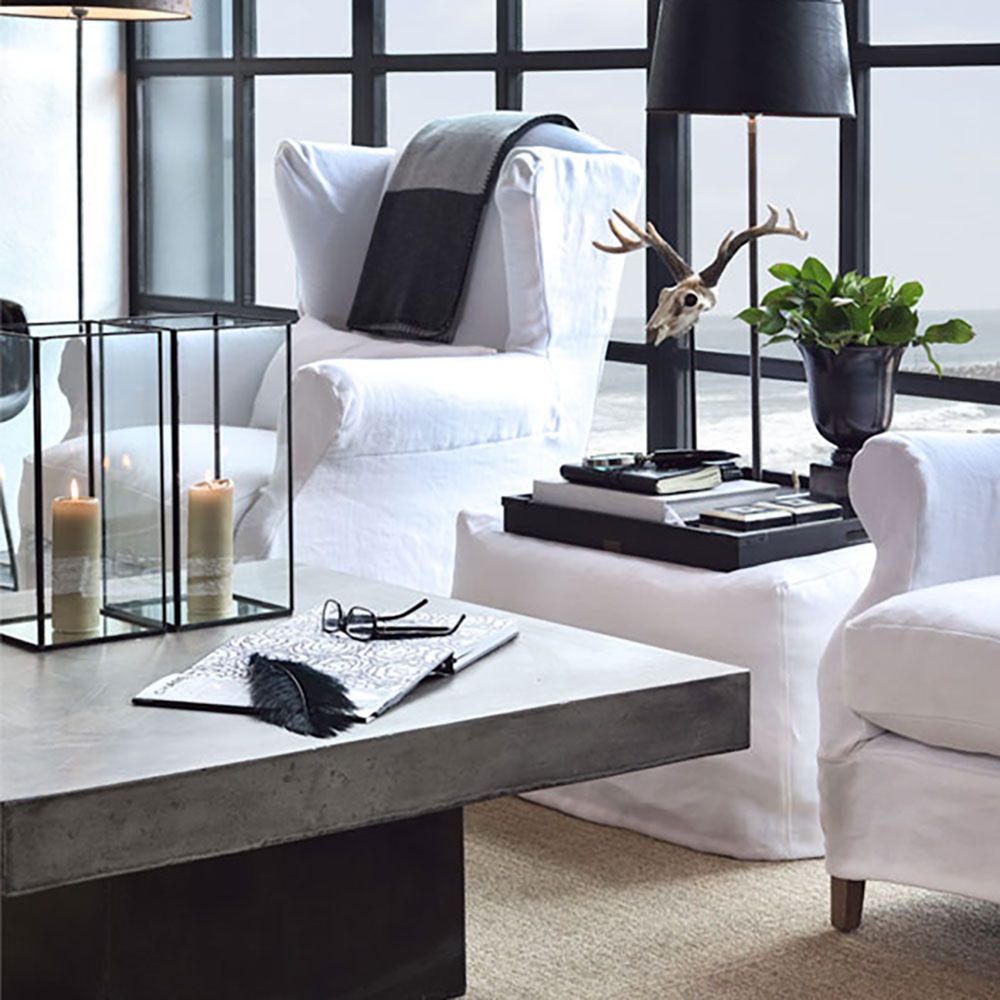 Campos sohvapöytä 60 x 60 betoni Artwood