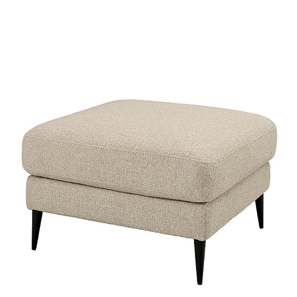 ANDORRA Footstool-Rhyme beige