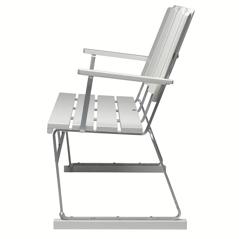 Sohva 6 valkolakattu tammi / kuumasinkitty runko Grythyttan Stålmöbler