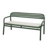 Bliss sohva, pinottava Dark green, aluminium