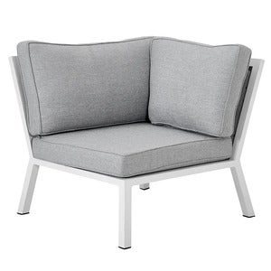 Belfort kulmakappale   mukaan lukien tyynyt valkoinen / Peral Grey