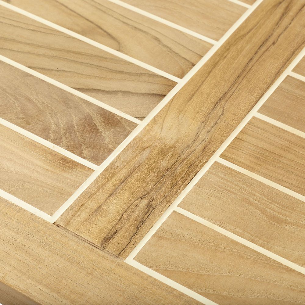 Classic Pehmustelaatikko tiikki/valkoinen 