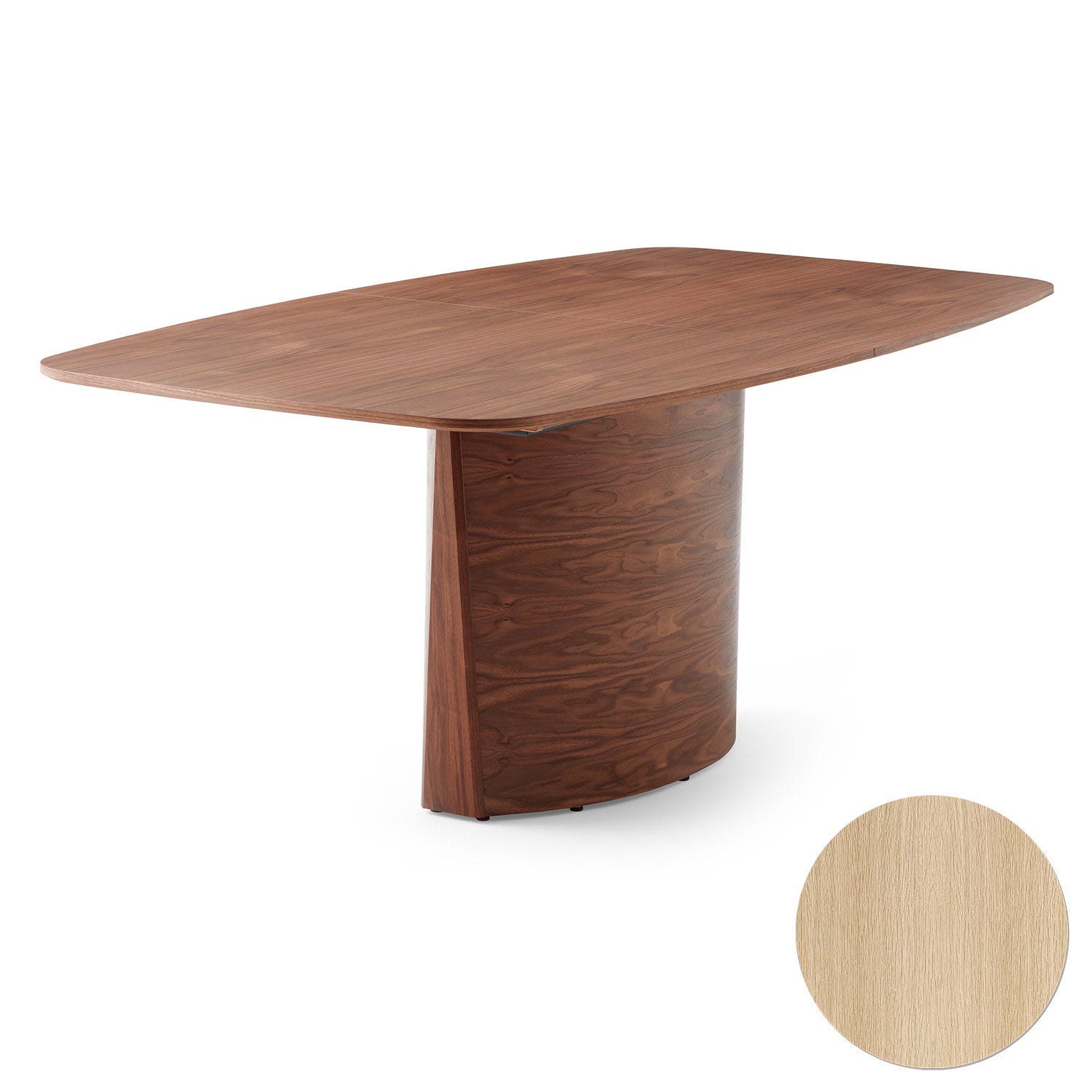 Sm116 Pöytä Lakattu tammi 142-182X102X74Cm