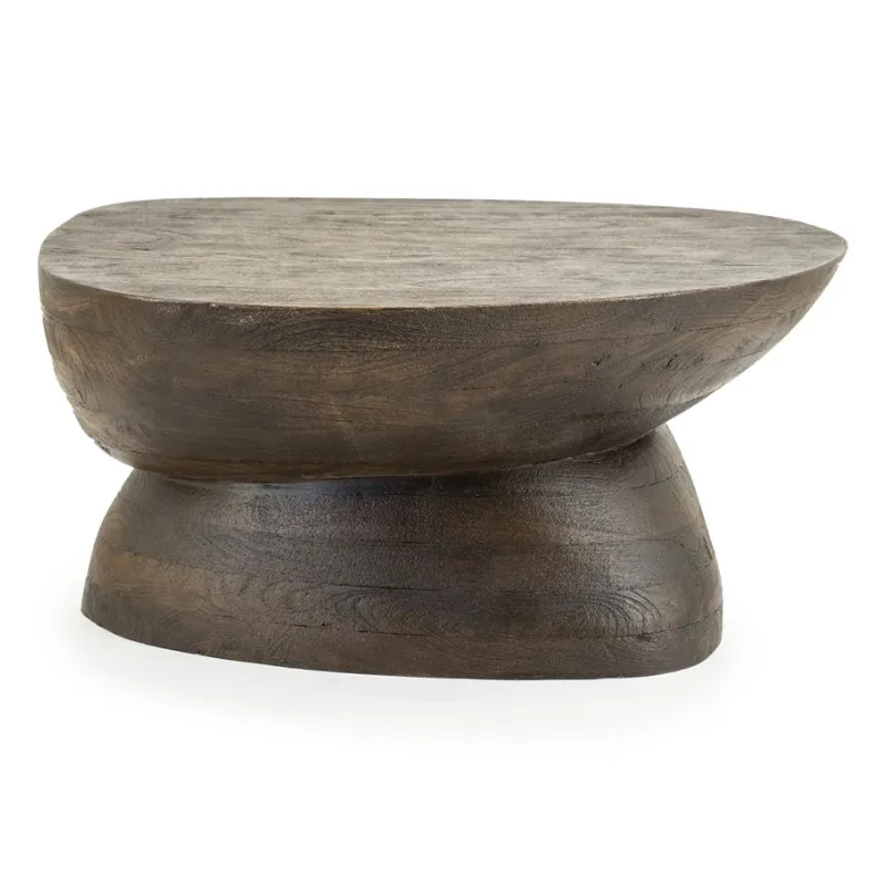By-Boo, Coffee table Cobble - brown 75x59x35 cm | Alk. 518,00 €