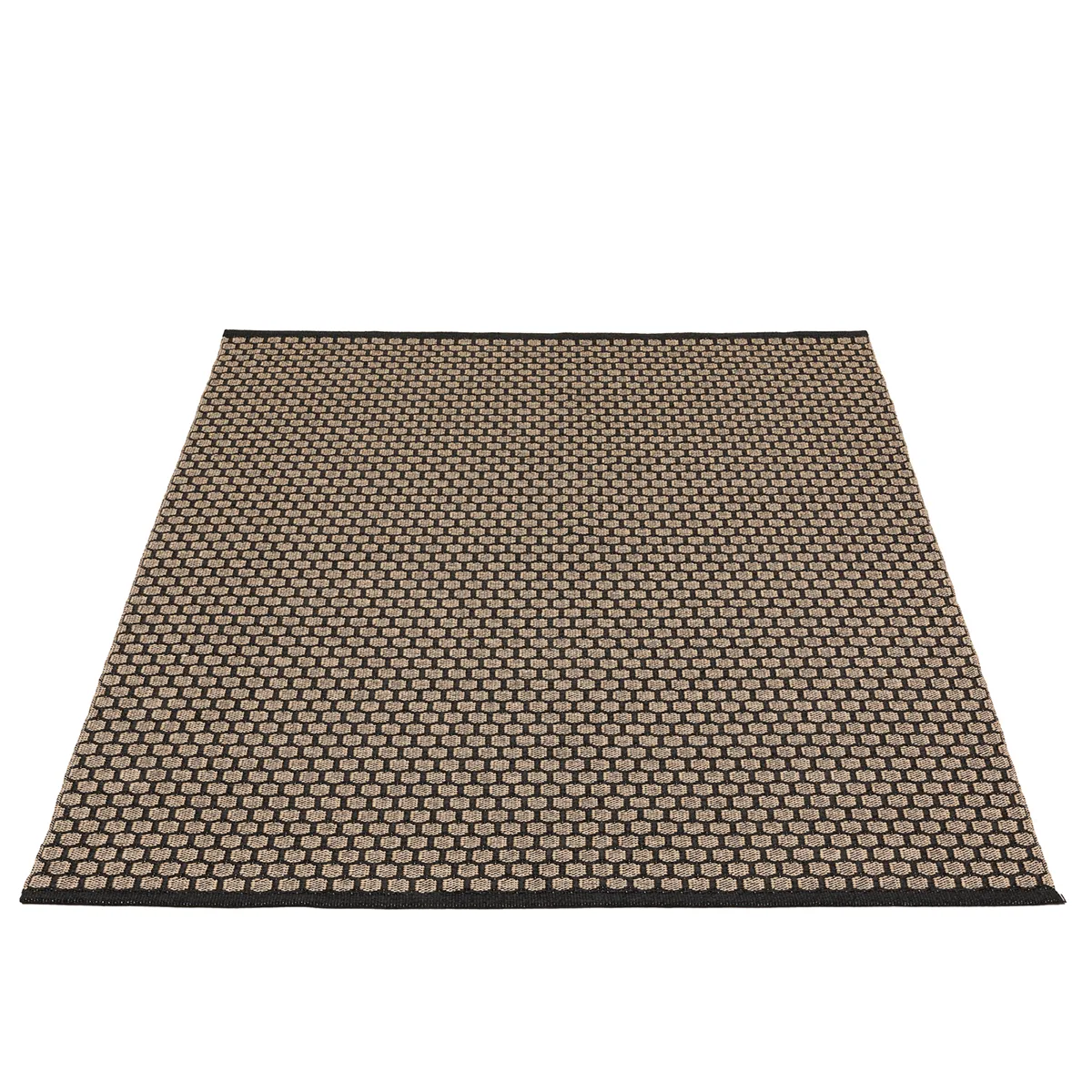 Käännettävä Muovimatto MIMI Black/Beige 180x260 cm