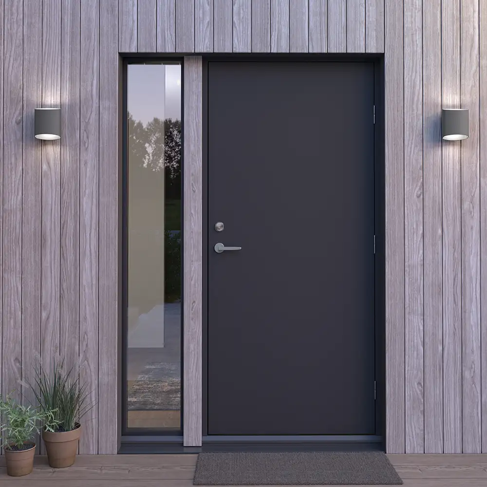 Sinne seinävalaisin IP44 grafitstruktur LED