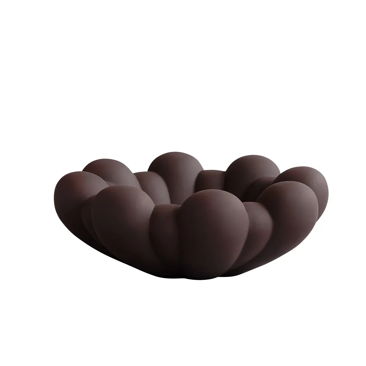 101 Copenhagen, Käsintehty koristekulho Bloom Chocolate Brown Ø 44 cm