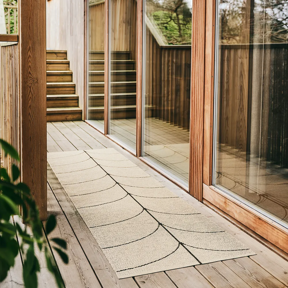 Kudottu Matto Leif Dark Brown 70x180 cm