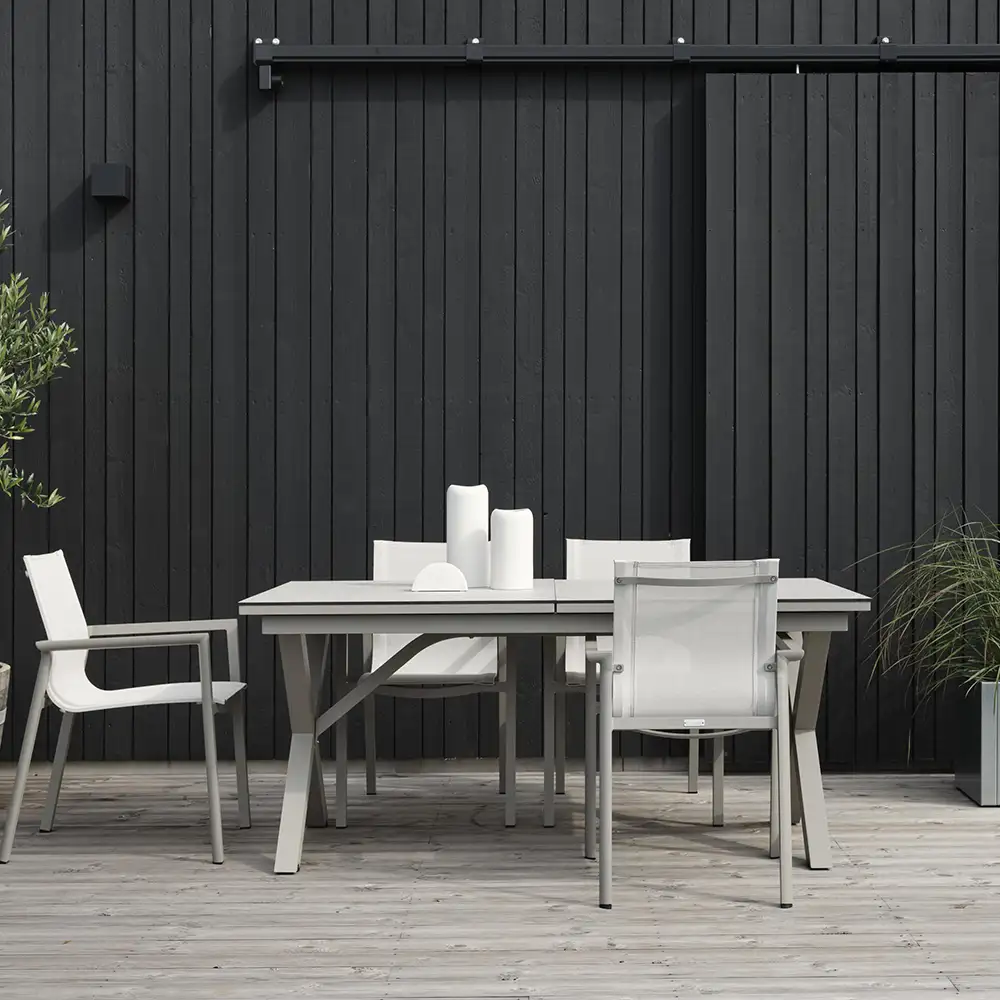 Hillmond ruokapöytä 100 x 166-226 khaki korkeapainelaminaatti Brafab