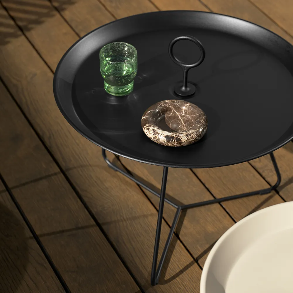 Eyelet sidobord 70 cm Black