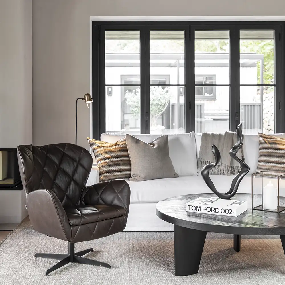 Jade nojatuoli Espresso leather