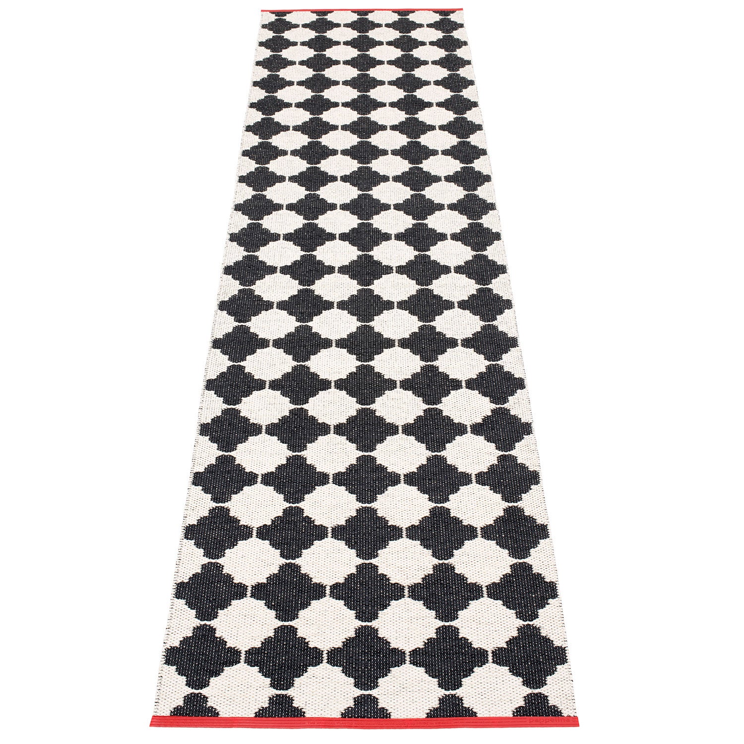 Marre matto 70x300 cm black / vanilla coral stripe 