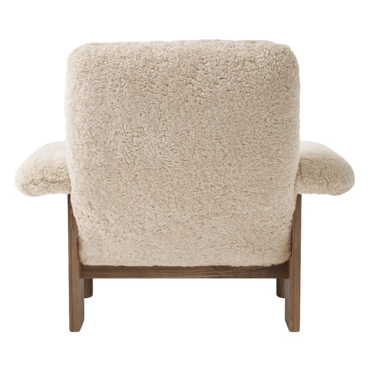 Brasilia lounge-tuoli saksanpähkinä, Sheepskin Nevotex Nature