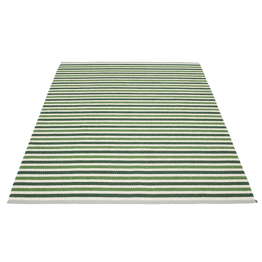 Pappelina Teo matto 180×260 cm Dark Green/Grass Green/Vanilla