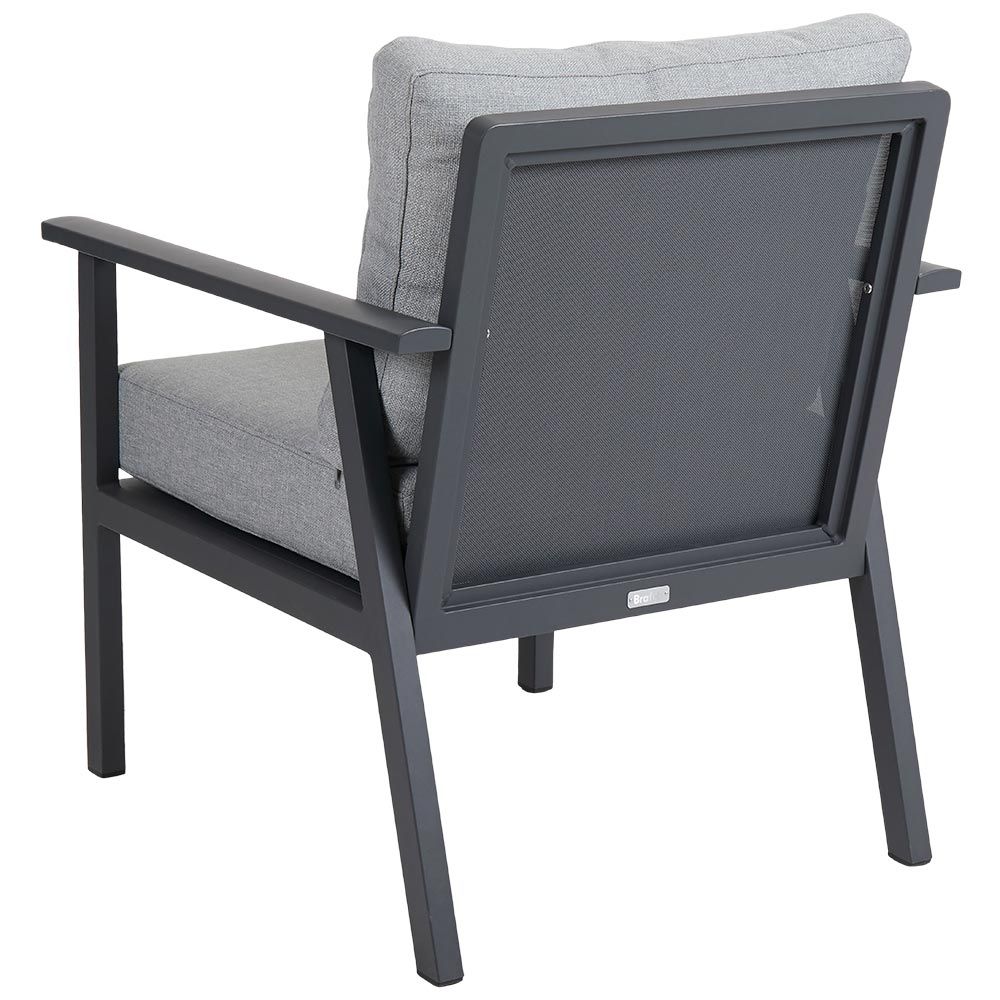 Samvaro nojatuoli antrasiitti/harmaa Brafab