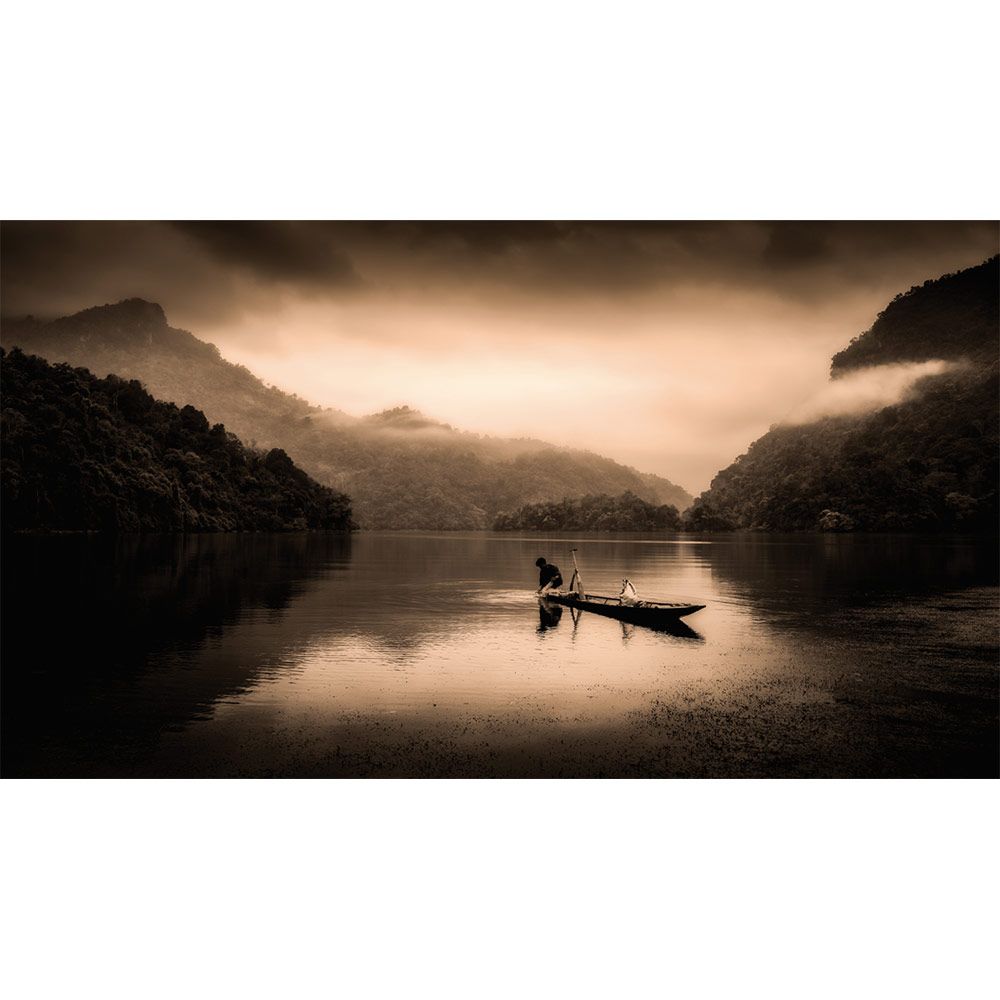 Seinäkoriste Fisherman 150 x 100 cm Artwood