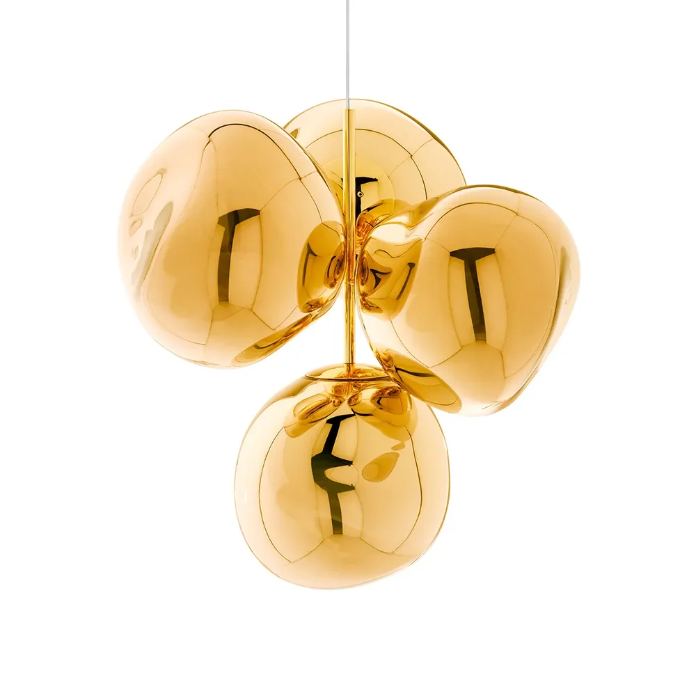 Melt Chandelier Small Gold 