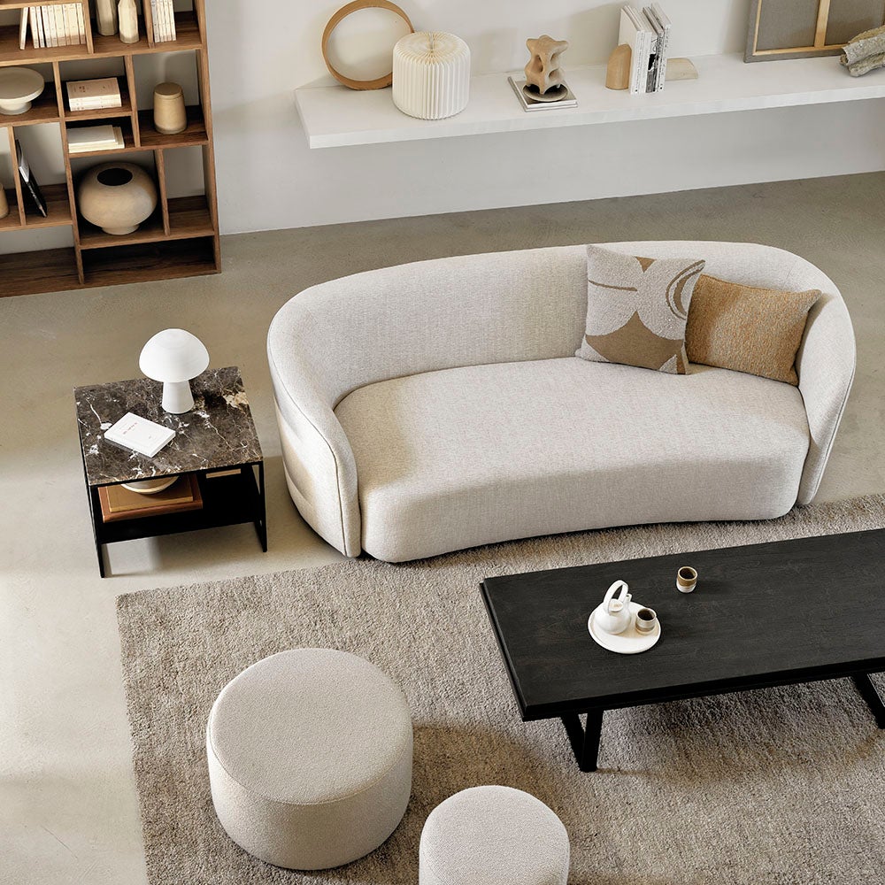 Barrow Pouf  Ø40 cm Off White