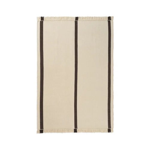 Calm Kelim Matto 140x200 cm - Off-white/Coffee