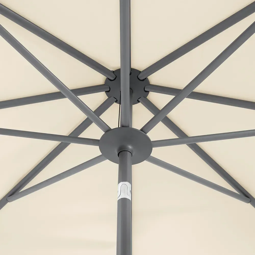 Twist parasoll 210x150 cm anthracite Cat.5 805 Walnut