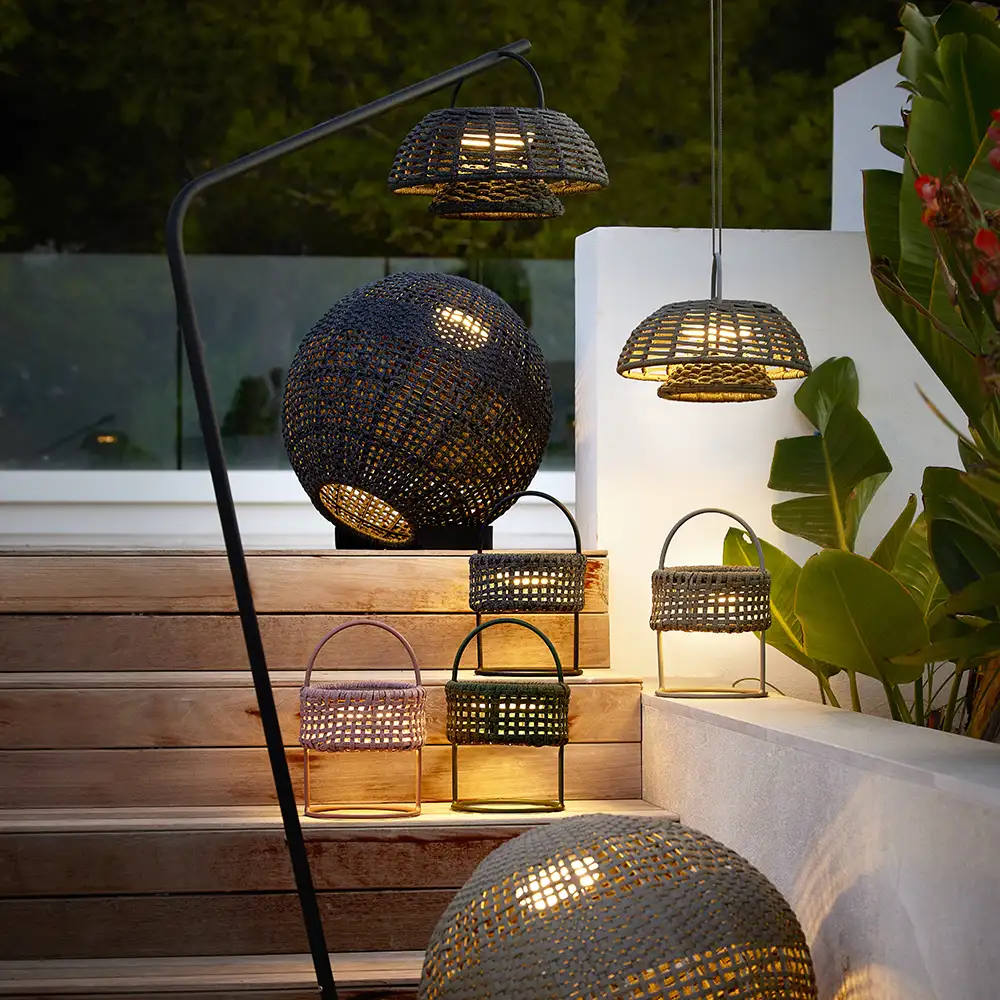 Illusion lamppu Taupe, Soft Rope