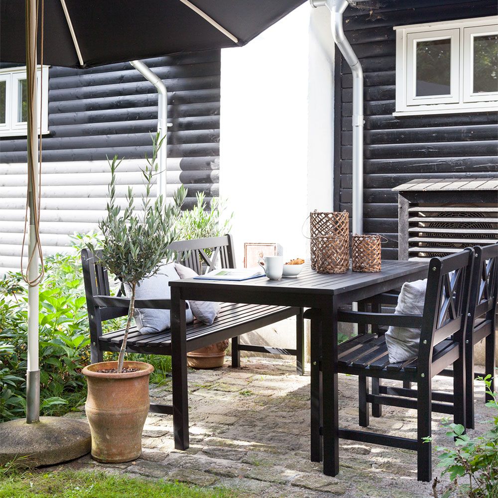 Rosenborg nojatuoli musta 