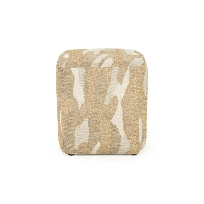 By-Boo, Pouf Rytm small - taupe 43x43x46 cm