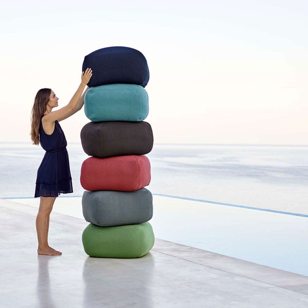 Divine jakkara 55x55 cm sininen