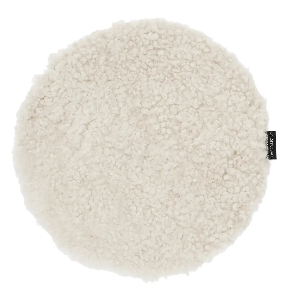 Skinnwille, Curly Istuintyyny lampaannahasta ø34 cm Beige moonlight | Alk. 27,00 €