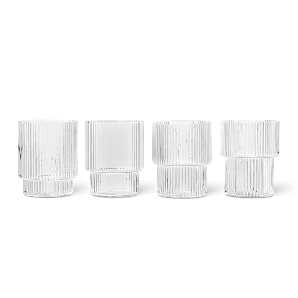Ripple Glasses - Set of 4 - Clear