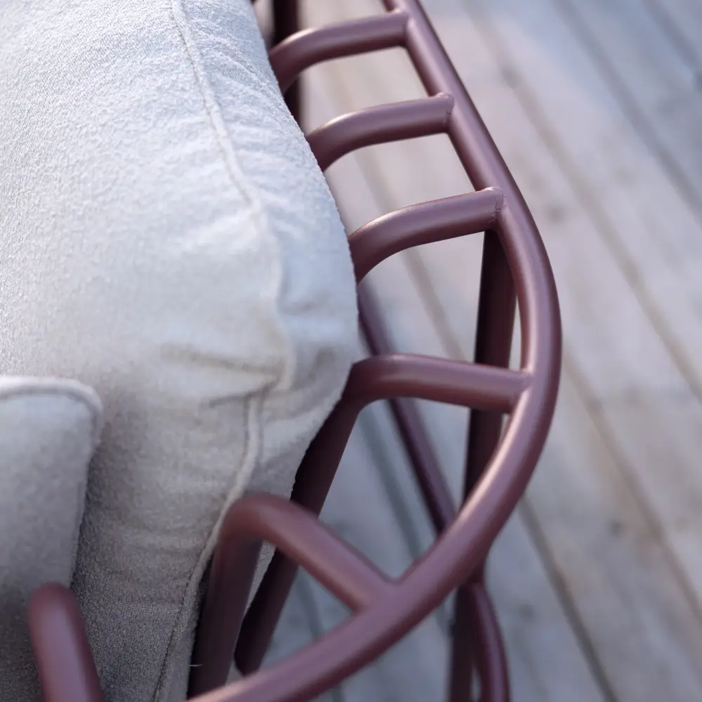 Collier Keskimmäinen osa  Zin red / Teddy beige