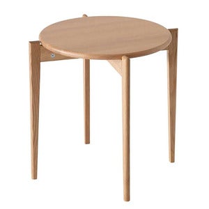 Tilia sivupöytä Ø51 cm Lakattu tammi